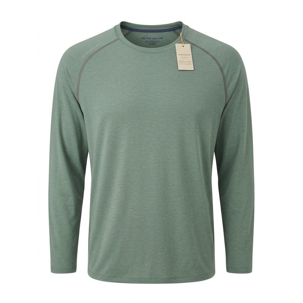 Peter Millar Crown Sport Active Performance Shirt Green 3X MF22EK301BT NEW